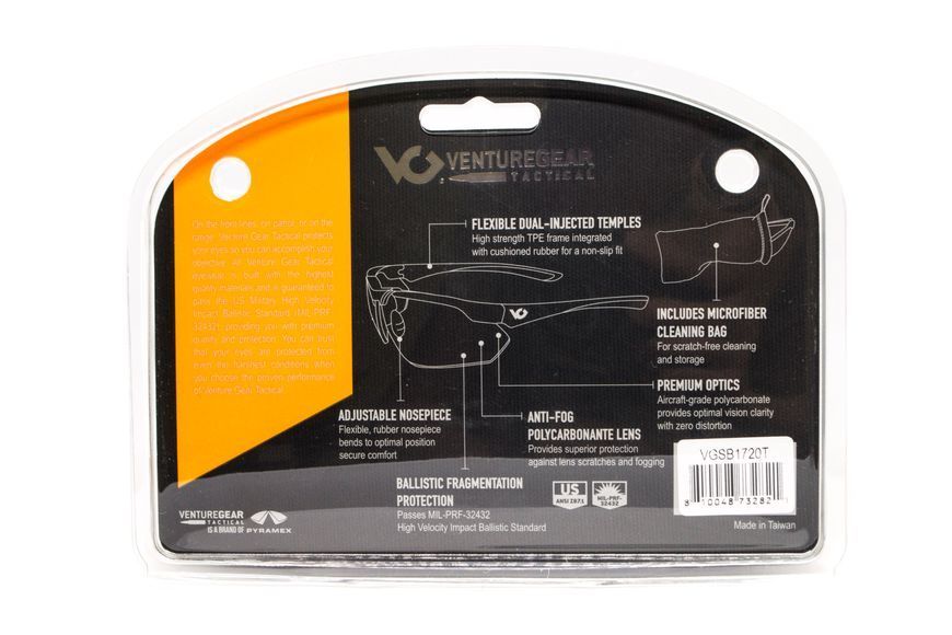 Захисні окуляри Venture Gear Tactical Drone 2.0 Green (clear) Anti-Fog, прозорі в зеленій оправі VG-DRONGN-CL1 фото
