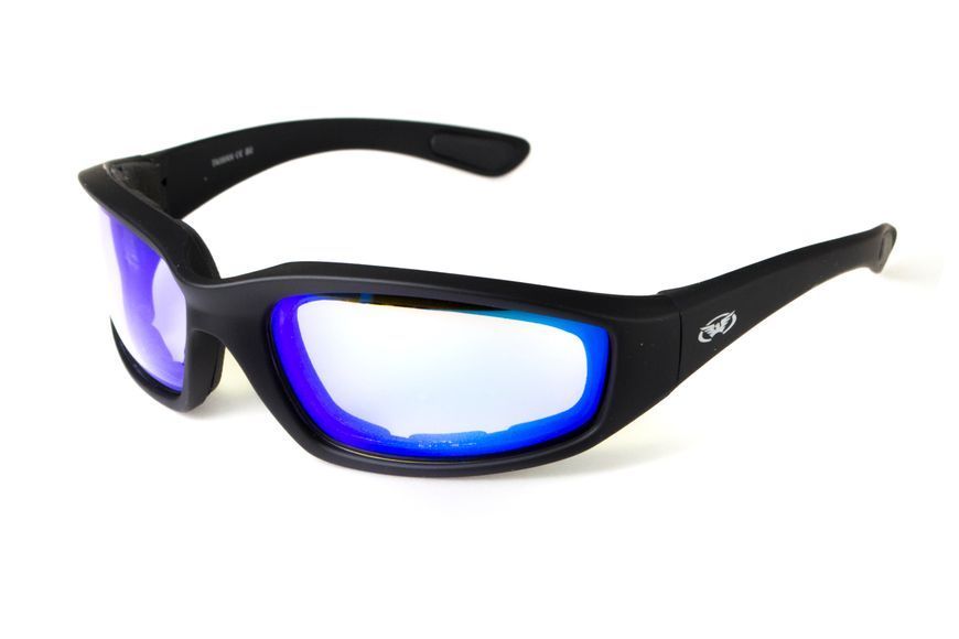 Окуляри фотохромні (захисні) Global Vision KickBack Photochromic (G-Tech&trade; blue) Anti Fog, фотохромні дзеркальні сині 1КИК24-90 фото