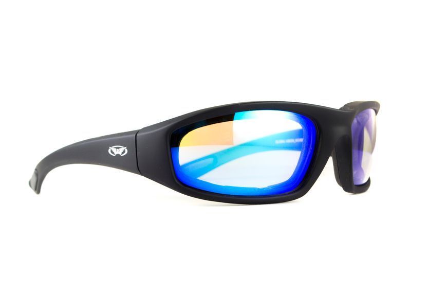 Окуляри фотохромні (захисні) Global Vision KickBack Photochromic (G-Tech&trade; blue) Anti Fog, фотохромні дзеркальні сині 1КИК24-90 фото