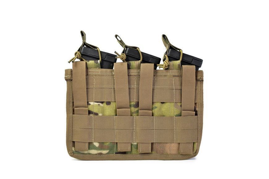 Потрійний підсумок для магазинів Combat Triple. Cordura 1000. Колір Мультикам 129 фото