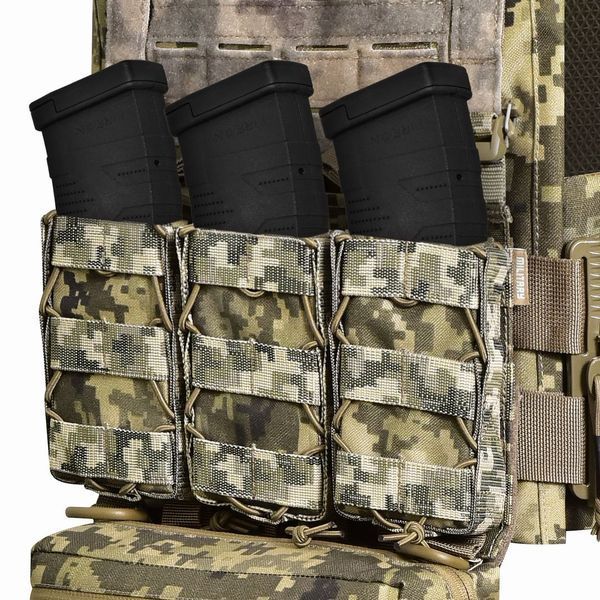 Бронежилет з підсумками 6&ndash;го класу MPS warrior pack + Бронеплити + балістичні пакети захист боків та паху 1 клас ДСТУ. Колір Піксель 4336 фото
