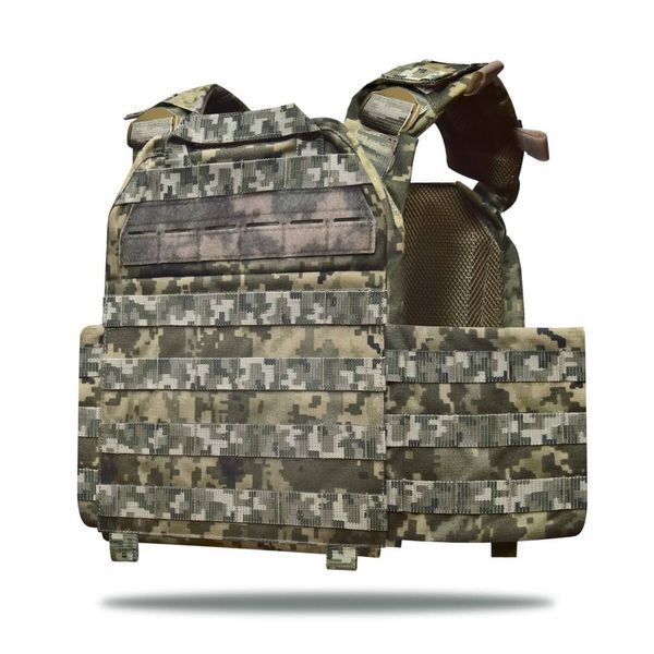 Плитоноска під плити XL Bronya Kyiv MPS М8 PRO. Cordura 1000. Колір Піксель (mm14) 227 фото