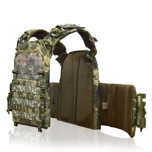 Плитоноска під плити XL Bronya Kyiv MPS М8 PRO. Cordura 1000. Колір Піксель (mm14) 227 фото