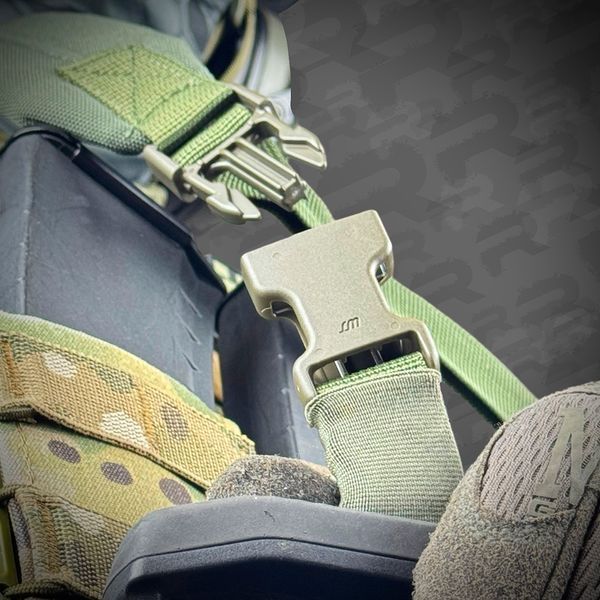 Ремінь збройовий RAGNAROK триточковий з широким наплічником "KRAKEN" carbine Олива KRAKEN-carbine3 фото