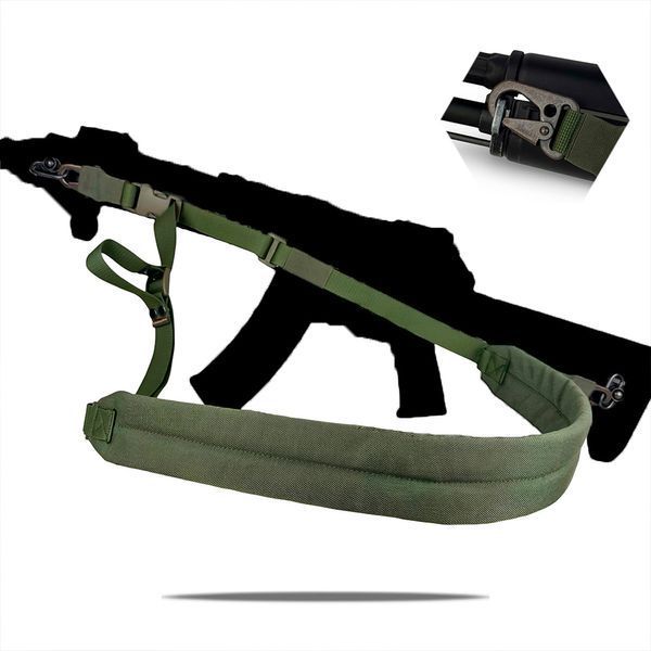 Ремінь збройовий RAGNAROK триточковий з широким наплічником "KRAKEN" carbine Олива KRAKEN-carbine3 фото