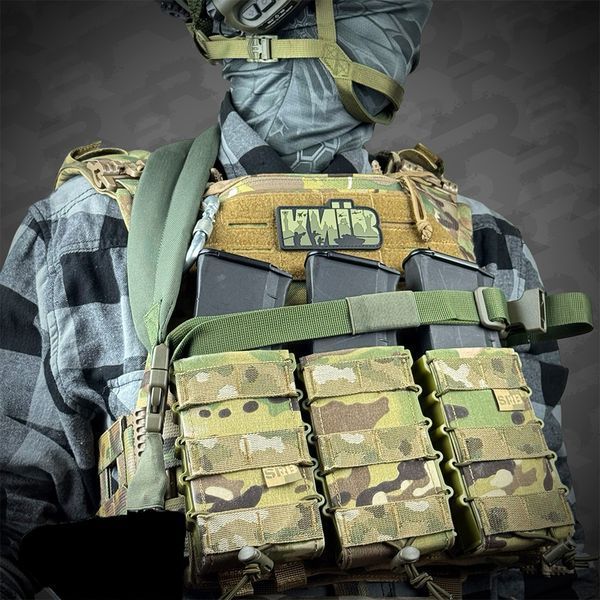Ремінь збройовий RAGNAROK триточковий з широким наплічником "KRAKEN" carbine Олива KRAKEN-carbine3 фото