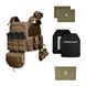 Бронежилет з підсумками 6&ndash;го класу MPS warrior pack + Бронеплити + балістичні пакети захист боків та паху 1 клас ДСТУ. Колір Койот 4335 фото 1