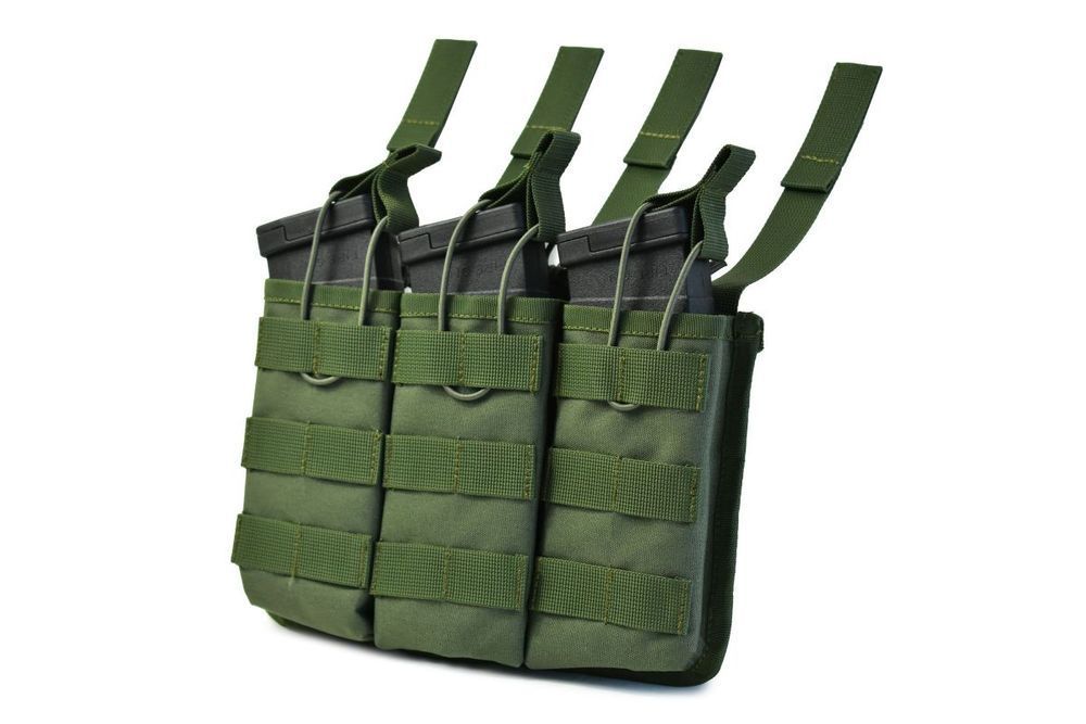 Потрійний підсумок для магазинів Combat Triple. Cordura 1000. Колір Ranger Green 130 фото