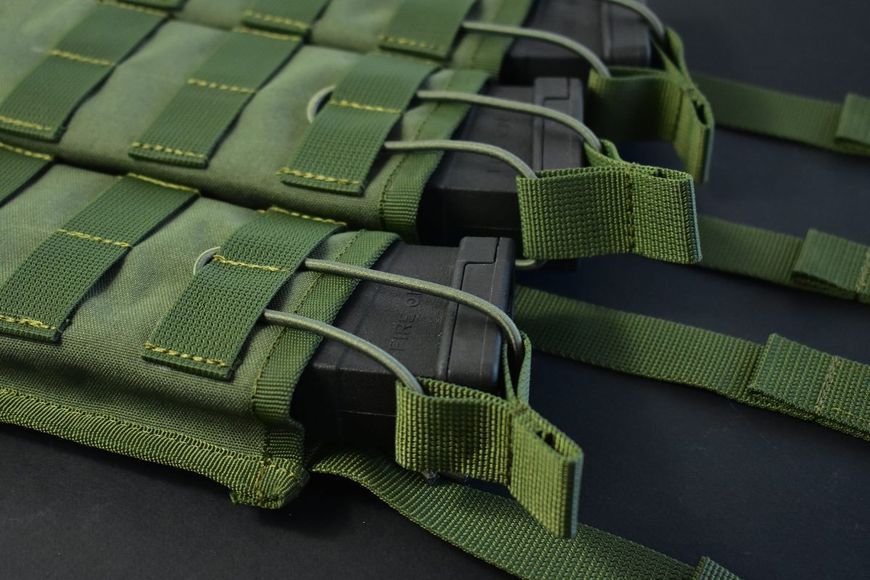Потрійний підсумок для магазинів Combat Triple. Cordura 1000. Колір Ranger Green 130 фото