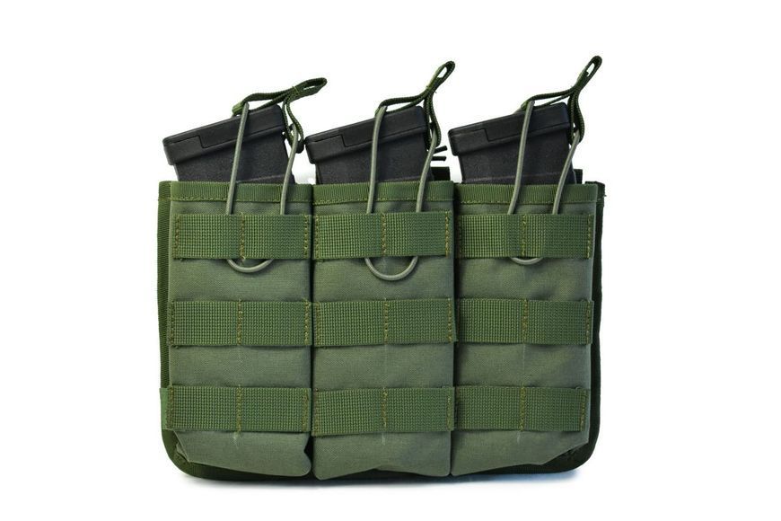 Потрійний підсумок для магазинів Combat Triple. Cordura 1000. Колір Ranger Green 130 фото