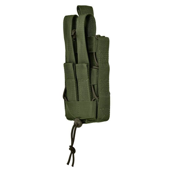 Підсумок для магазинів одинарний відкритий тканевий Stealth PRO. Cordura 1000. Колір Ranger Green 4956 фото