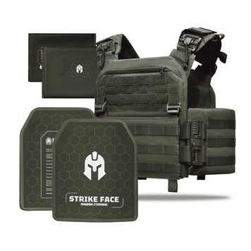 Бронежилет 6&ndash;го класу Striker pack MPS М8 PRO + Бронеплити + балістичні пакети захист боків 1 класс ДСТУ. Ranger Green 4272 фото