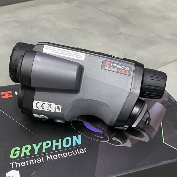 Тепловизионный монокуляр HikMicro Gryphon GH35L LRF, 35 мм, лазерный дальномер, цифровая камера, Wi-Fi 3168443 фото