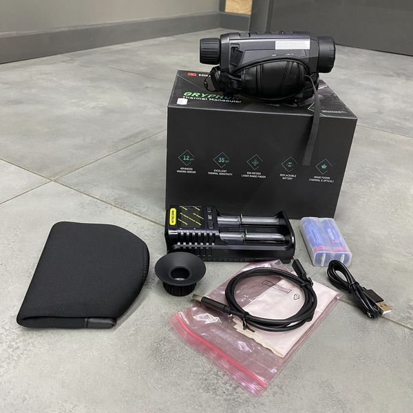 Тепловизионный монокуляр HikMicro Gryphon GH35L LRF, 35 мм, лазерный дальномер, цифровая камера, Wi-Fi 3168443 фото