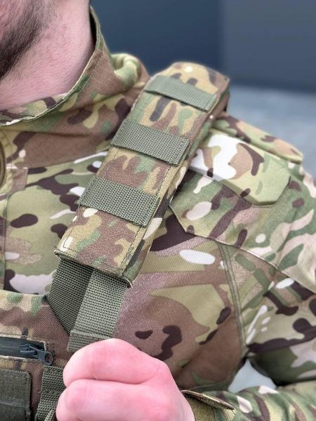 Плитоноска MOLLE Multicam з підсумками для магазинів 3053399 фото