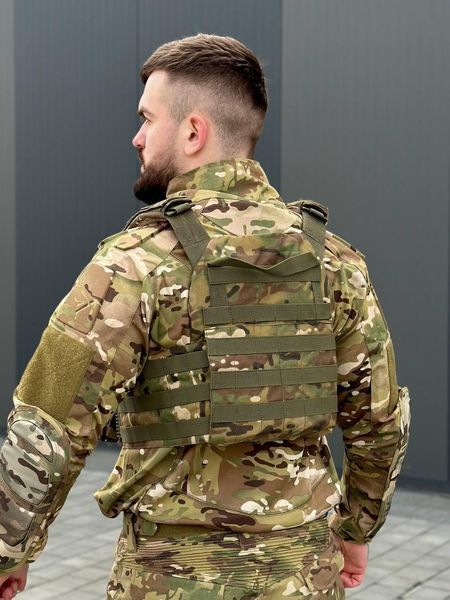 Плитоноска MOLLE Multicam з підсумками для магазинів 3053399 фото