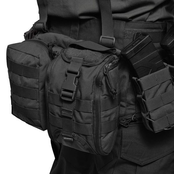 Підсумок-аптечка pro Bronya Kyiv Quick-Snap. Cordura 1000. Колір Чорний 409 фото