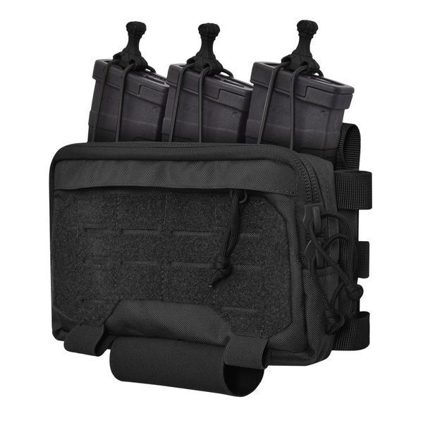 Адмін-підсумок під 3 магазини AK/AR Tactical Series. Cordura 1000. Колір Чорний 3921 фото