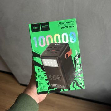 Hoco DB03 Max Centurion 65W повністю сумісний PB/лампа/100 000mAh 55315174 фото
