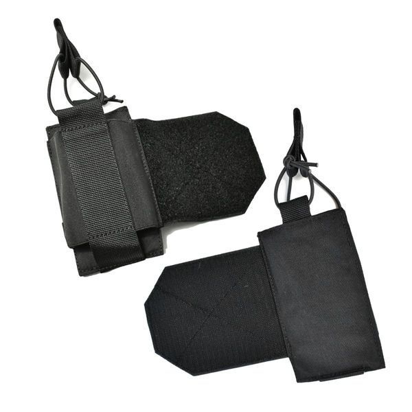 Еластичний бічний лівий підсумок для магазинів на липучці Elastic L. Cordura 1000. Колір Чорний 361 фото