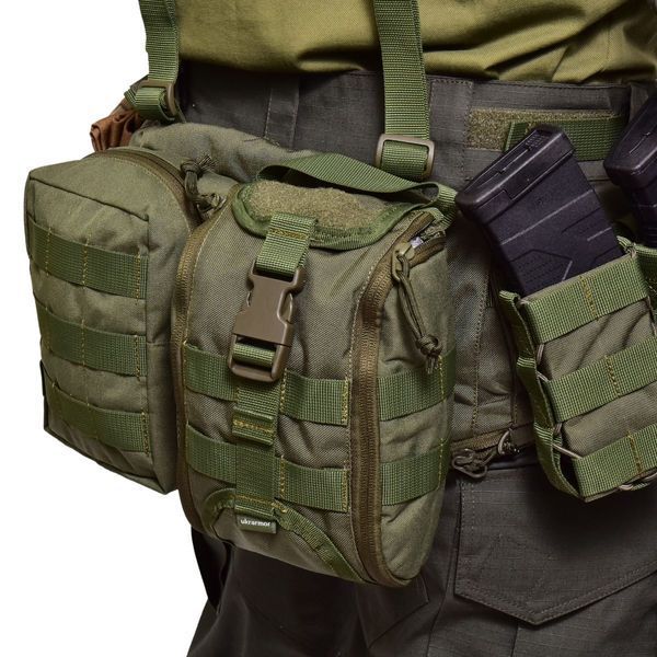 Підсумок-аптечка pro Bronya Kyiv Quick-Snap. Cordura 1000. Колір Ranger Green 408 фото