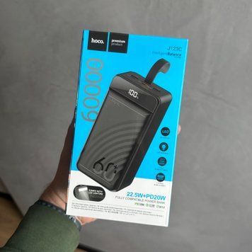 Hoco Element 22.5W+PD20W повністю сумісний з LCD і LED-лампою 60 000mAh Black 13663354 фото